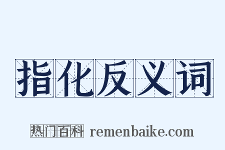 指化反义词是什么意思的图片